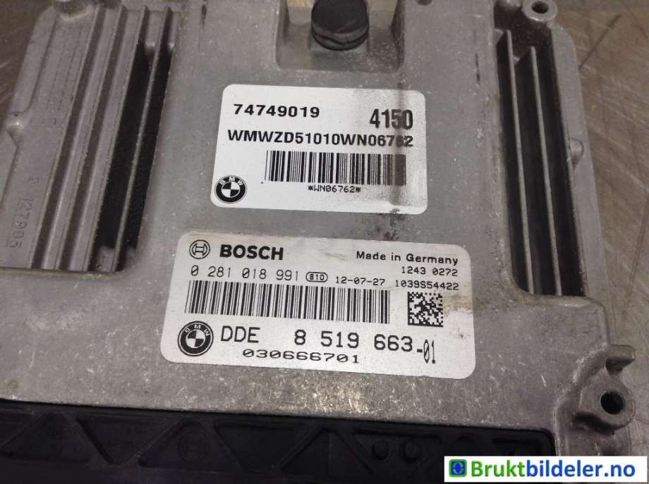 Styreenhet motor til Mini Countryman 2010-2016 (R60) (R60) (MINI|8519663-01|0 281 018 991|)