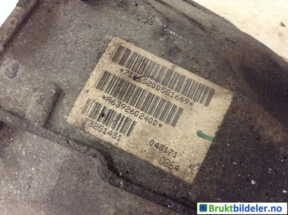 Girkasse manuell 6-trinn til Mercedes Vito/Viano 2004-2010 (Fase 1) (W639) (W639) (MERCEDES|A 639 260 24 00|716.652|)