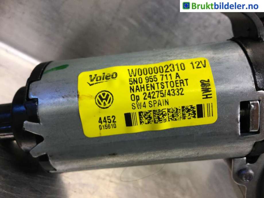 Viskermotor bakrute til VW Tiguan 2011-2016 (Type I, Fase 2)  (VOLKSWAGEN|5N0 955 711 A|W000002310|)