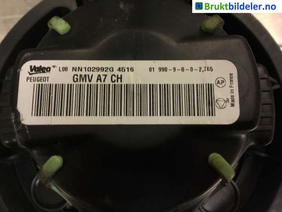 Varmeapparat motor til Peugeot 207 2006-2012  (PEUGEOT|6441 V5|NN102992G 4516|)