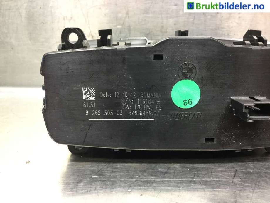 Bryter lys til BMW 1-Serie 2011-2015 (Fase 1) (F20/F21) (F20/F21) (BMW|9 265 303-03|)