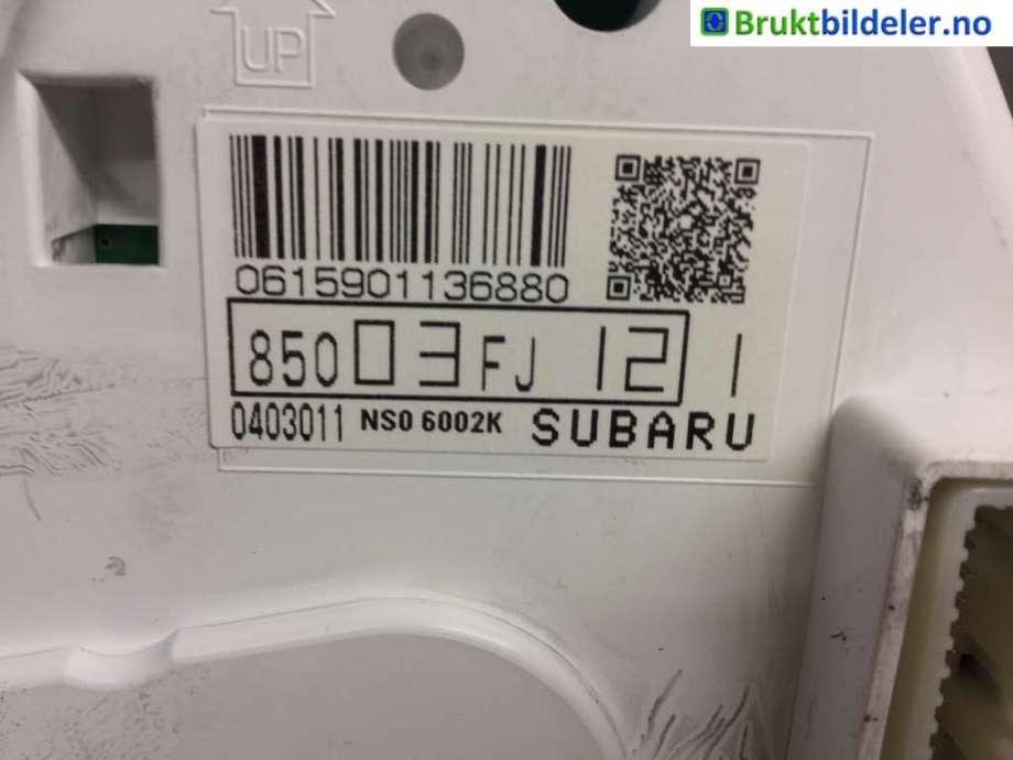 Instrumentpanel til Subaru XV 2012-2017 (Type I)  (SUBARU|85003FJ121|)