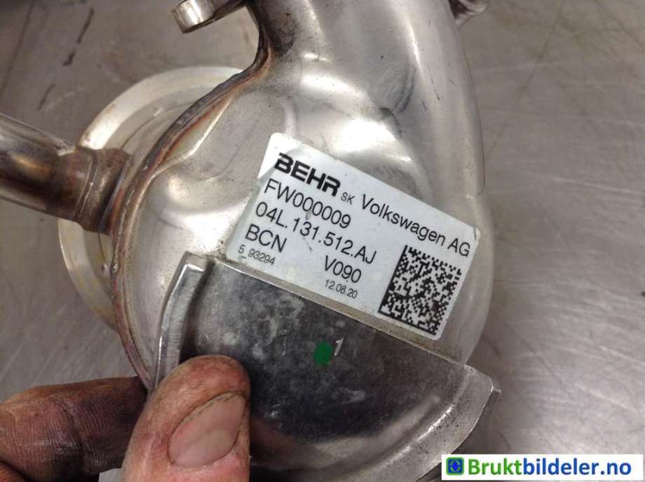 EGR-kjøler til VW Caddy 2015-2020 (Type III, Fase 3) (VOLKSWAGEN|04L 131 512 AJ|FW000009|)