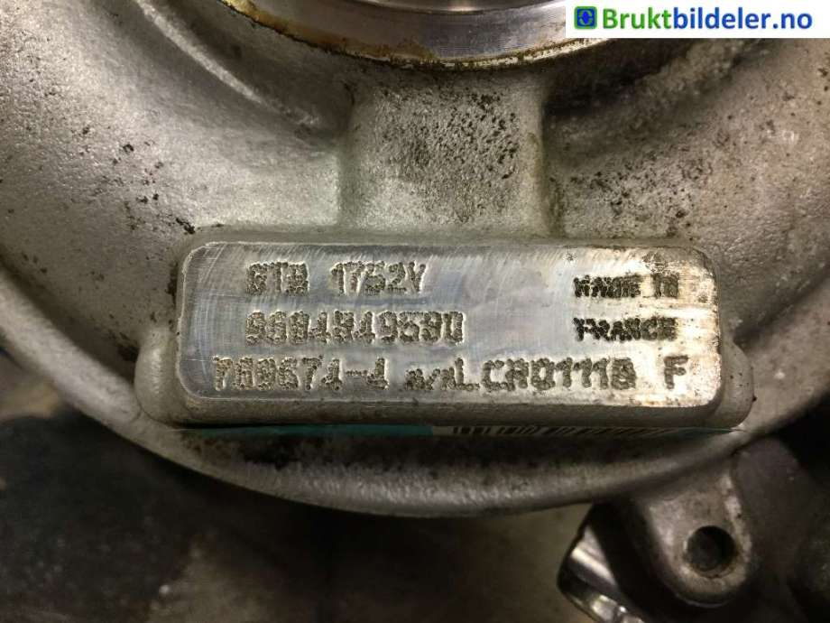 Turbo til Citroën C-Crosser, 2007-2012 (CITROEN|9684849590)