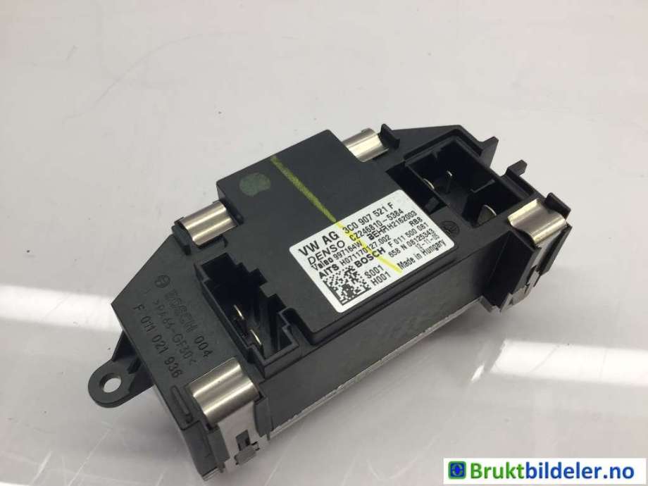 Varmeapparat motstand til VW Tiguan 2011-2016 (Type I, Fase 2) (VOLKSWAGEN|3C0 907 521 F|CZ 246810-5384|F 011 500 081)