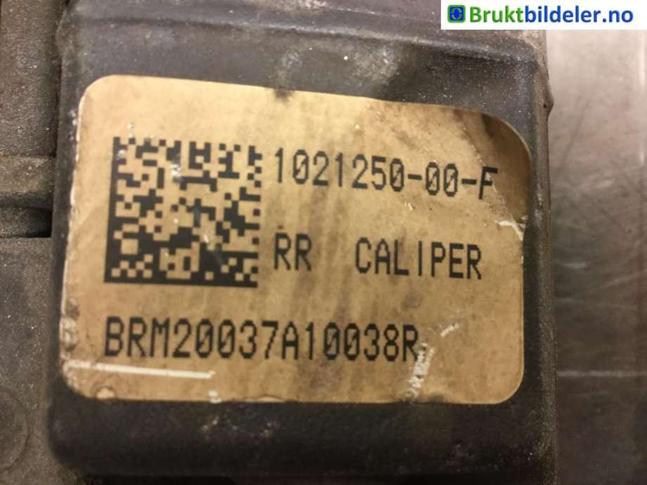 Bremsecaliper høyre bak til Tesla Model S 2016-2021 (Fase 2)  (TESLA|1021250-00-F|)