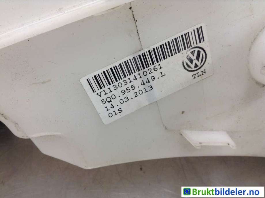 Spylertank til Audi A3 2012-2016 (Type III, Fase 1) (AUDI|5Q0 955 449 L|)