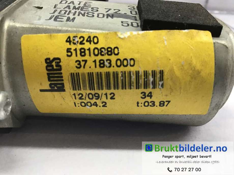 Ruteheis venstre foran til Fiat Doblo 2010-->> (Type II)  (FIAT|51810880|)