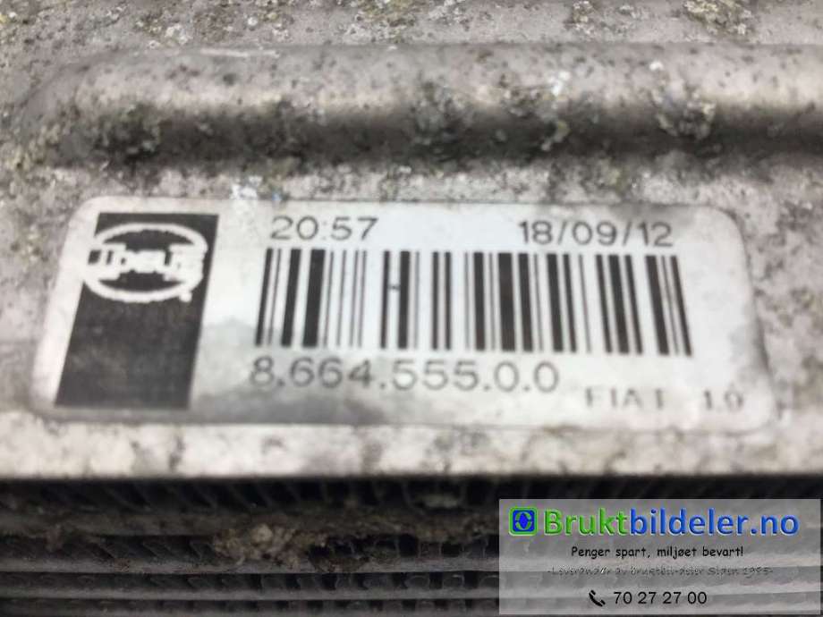 Intercooler til Fiat Doblo 2010-->> (Type II)  (FIAT||8.664.555.0.0)