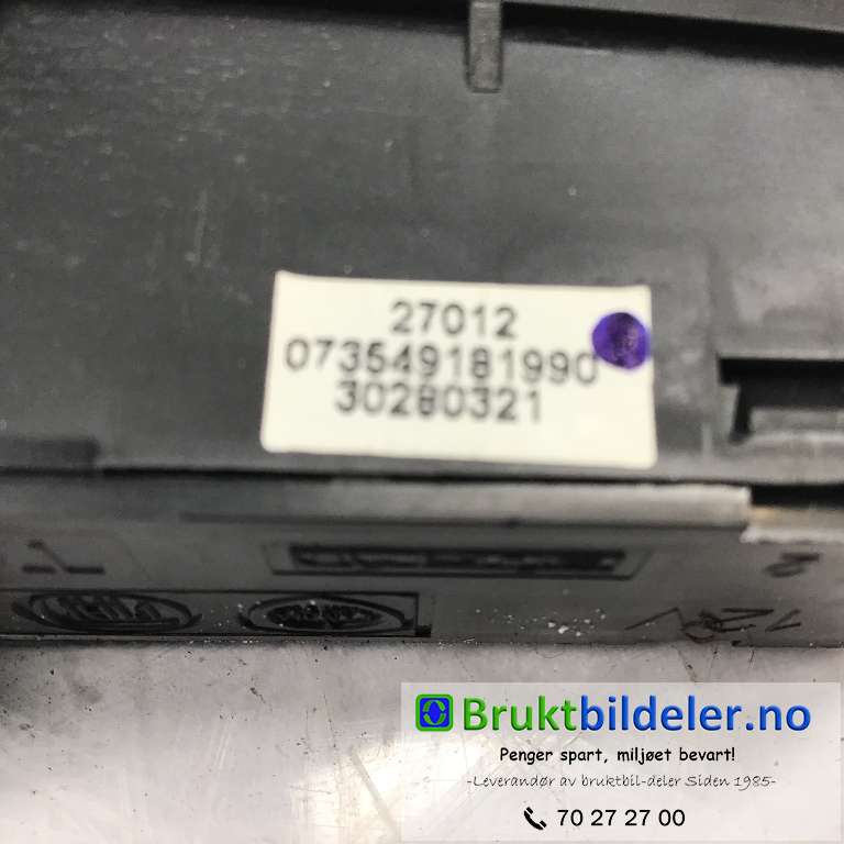 Bryter diverse til Fiat Doblo 2010-->> (Type II) (FIAT|30280321|)