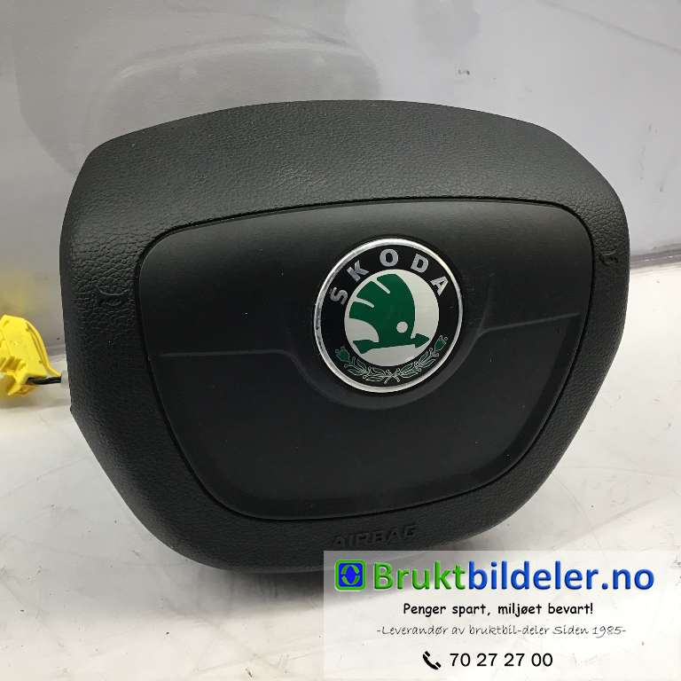 Airbag rattpute til Škoda Fabia, 2010-2014 (Type II, Fase 2)  (SKODA|5J0 880 201 H)