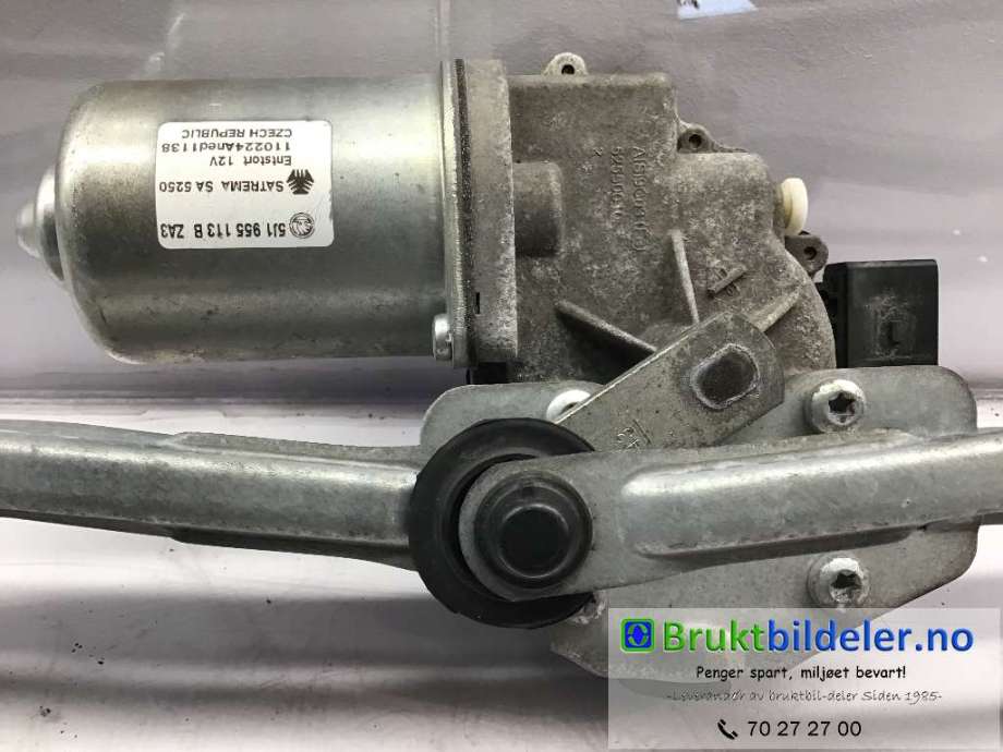 Viskermotor frontrute til Škoda Fabia 2010-2014 (Type II, Fase 2)  (SKODA|5J1 955 113 B|SA 5250|)