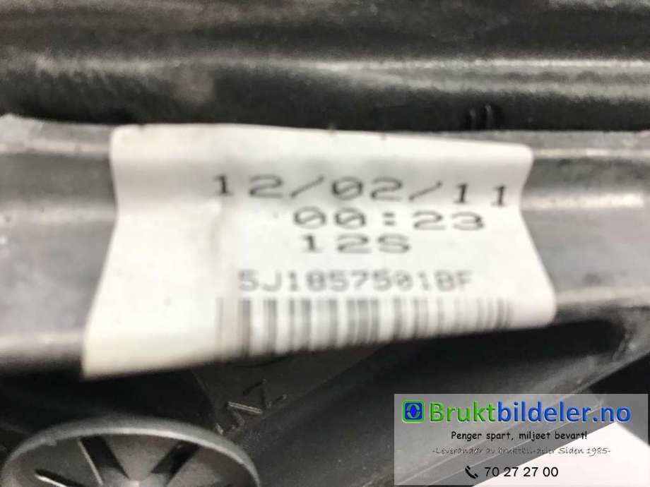 Speil venstre til Škoda Fabia 2010-2014 (Type II, Fase 2)  (SKODA|5J1 857 501 BF|)