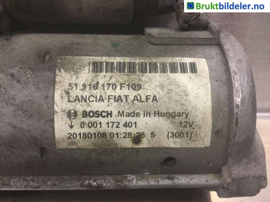 Starter diesel til Opel Combo D 2012-2018  (OPEL|51 916 170|)