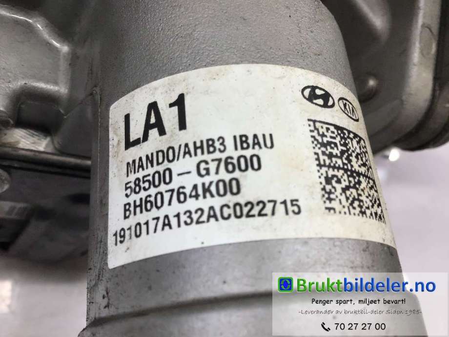 ABS sentral til Hyundai Ioniq Electric 2019-->> (Fase 2)  (HYUNDAI|58500-G7600|)