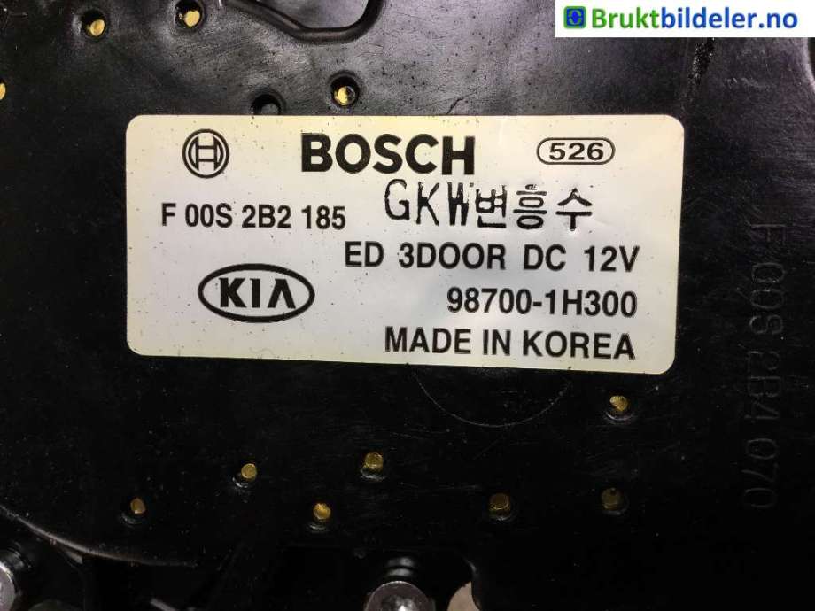 Viskermotor bakrute til Hyundai Ix35 2010-2015  (HYUNDAI|98700-1H300|F 00S 2B2 185|)