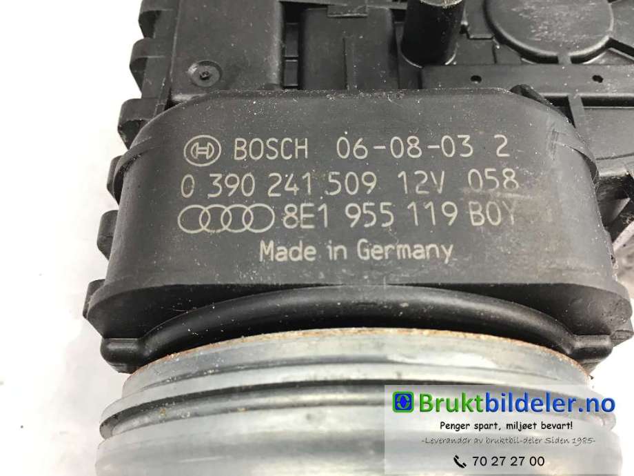 Viskermotor bakrute til Audi A4 2004-2008 (Type III) (B7) (B7) (AUDI|8E1 955 119 B0Y|0 390 241 509|)