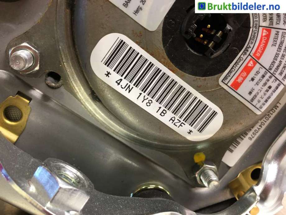 Airbag rattpute til Hyundai Ix35 2010-2015  (HYUNDAI||4JN 1Y8 1B AZF)