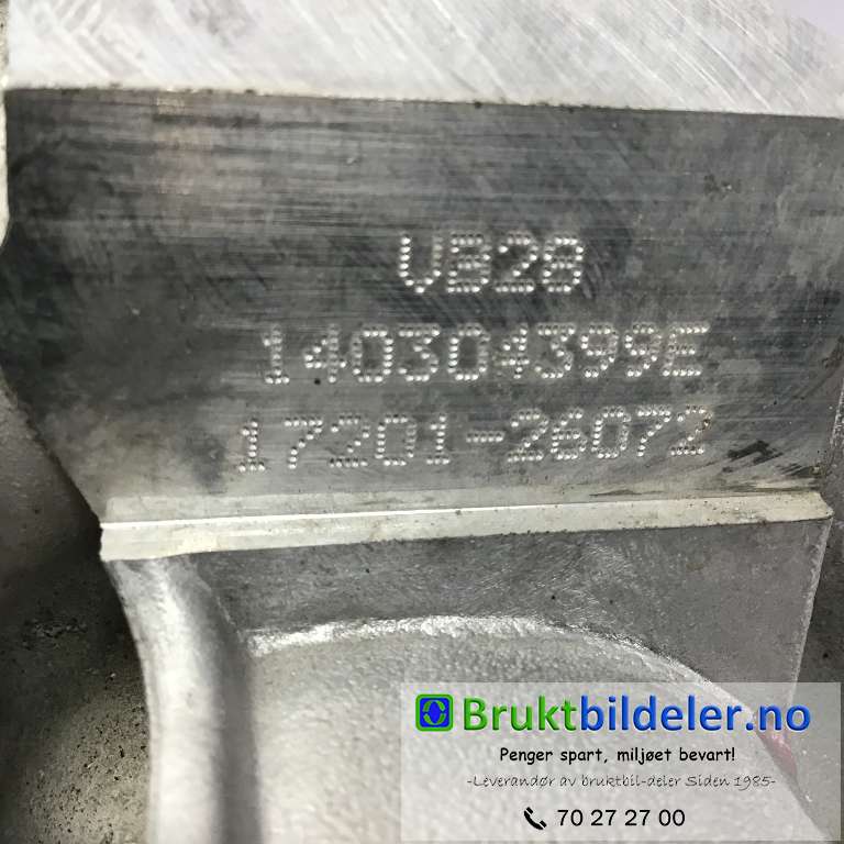 Turbo til Toyota RAV4 2013-2015 (Type IV, Fase 1)  (TOYOTA|17201-26072|140304399E|)