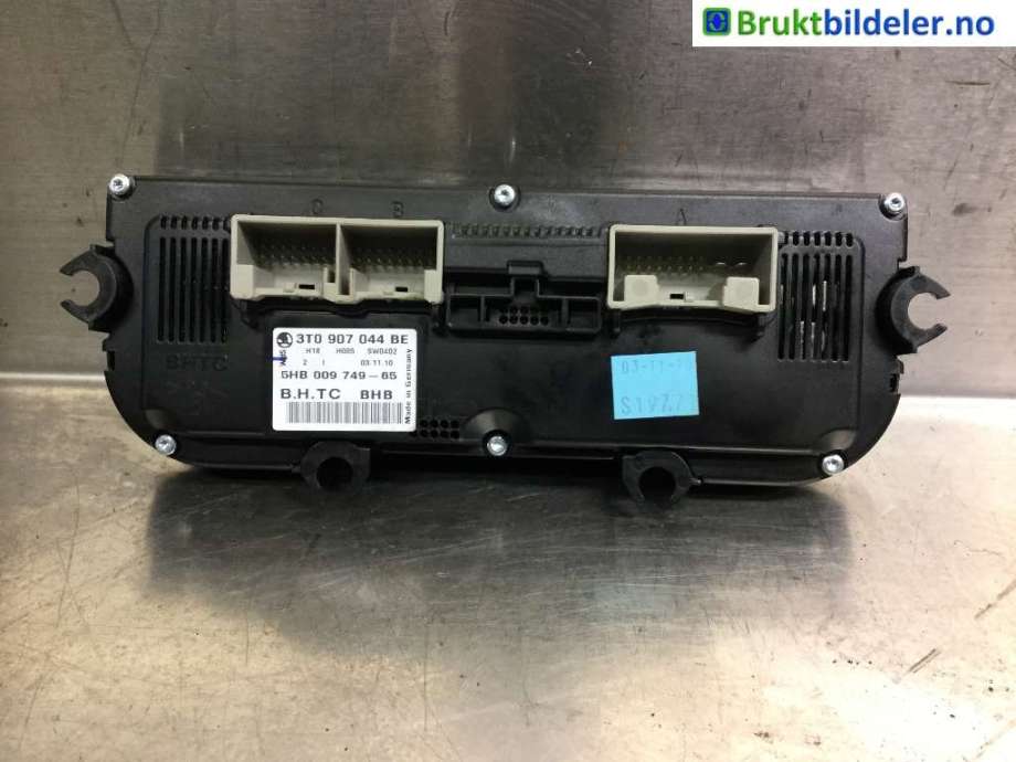 Varmeapparat betjening til Škoda Yeti 2009-2013 (Fase 1)  (SKODA|3T0 907 044 BE|)