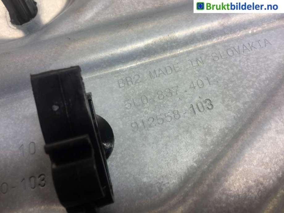Ruteheis til Škoda Yeti 2009-2013 (Fase 1)  (SKODA|5L0 837 401|)