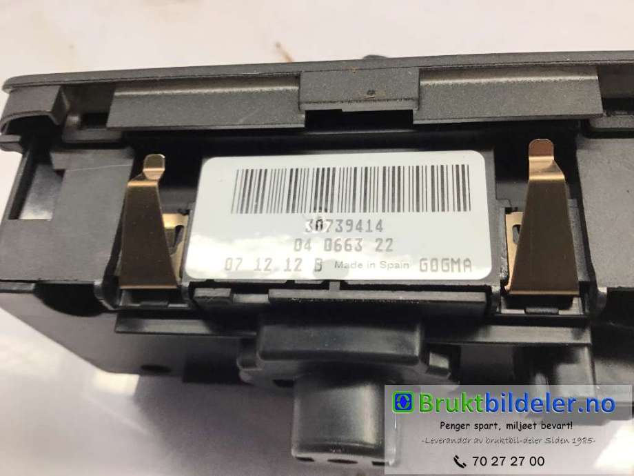 Bryter lys til Volvo S80 2006-2013 (Type II, Fase 1)  (VOLVO|30739414|)