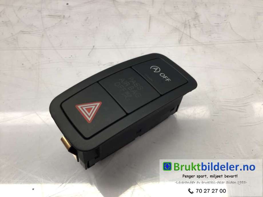 Bryter nødblink til Audi A1 2010-2014 (Type I, Fase 1) (AUDI|8X0 959 672 C|)