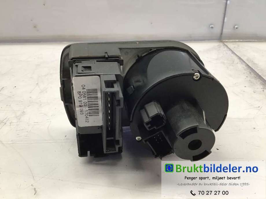 Bryter lys til Audi A1 2010-2014 (Type I, Fase 1)  (AUDI|8X1 941 531 AD|)