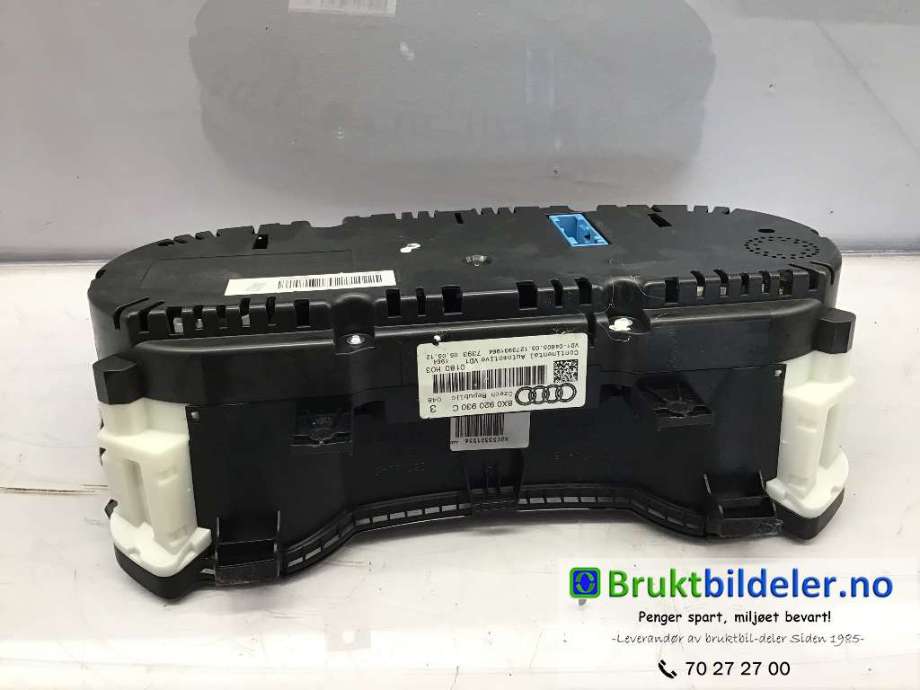 Instrumentpanel til Audi A1 2010-2014 (Type I, Fase 1)  (AUDI|8X0 920 930 C|)