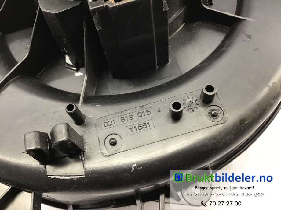 Varmeapparat motor til Audi A1 2010-2014 (Type I, Fase 1) (AUDI|6R1 819 015 J|)