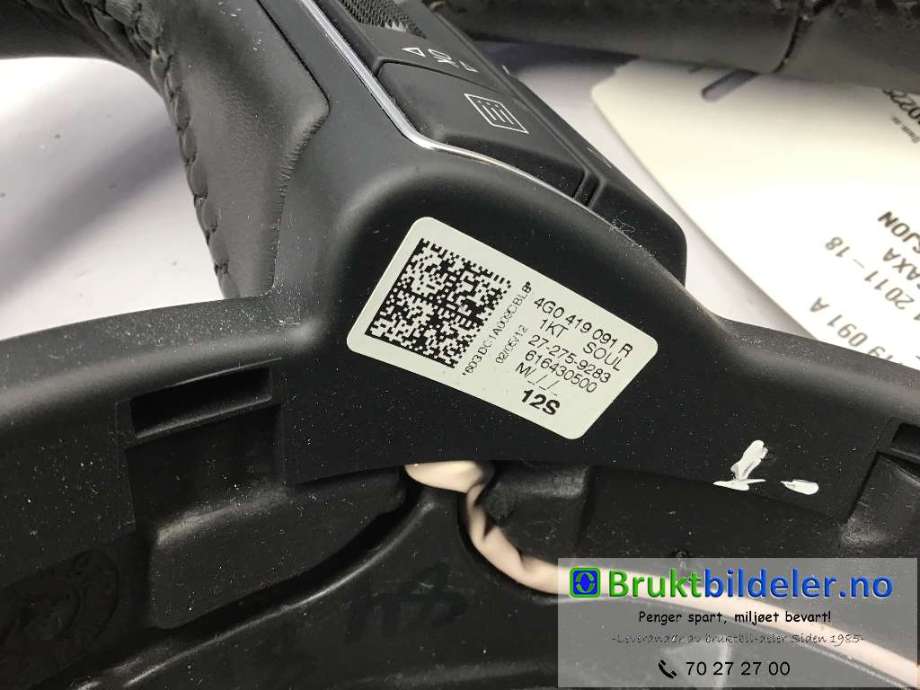 Ratt til Audi A1 2010-2014 (Type I, Fase 1) (AUDI|4G0 419 091 A|)