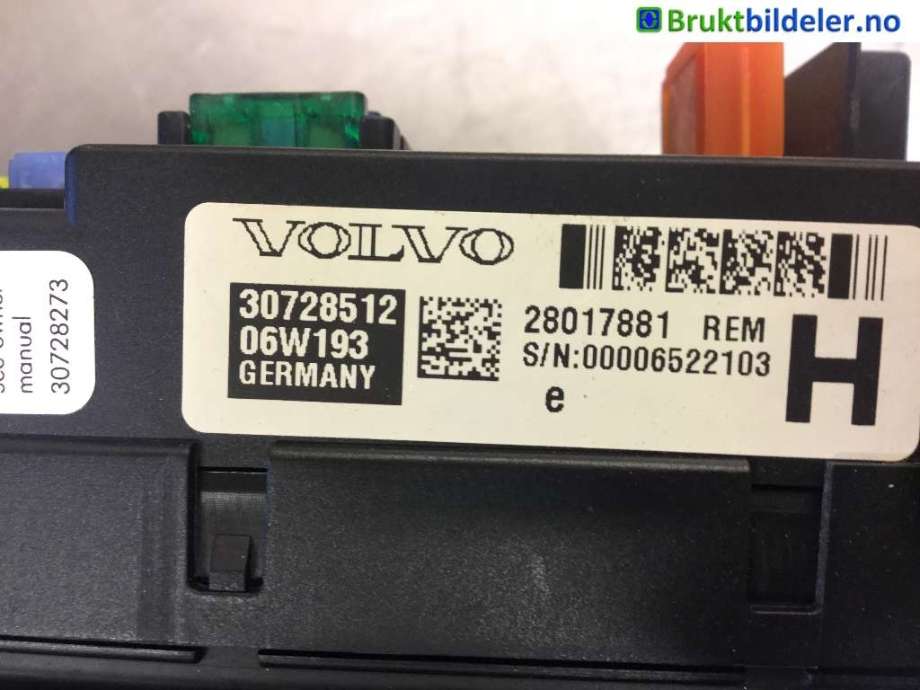 Styreenhet comfort (BCM) til Volvo XC70 2005-2007 (Type I, Fase 2) (VOLVO|30728512|)