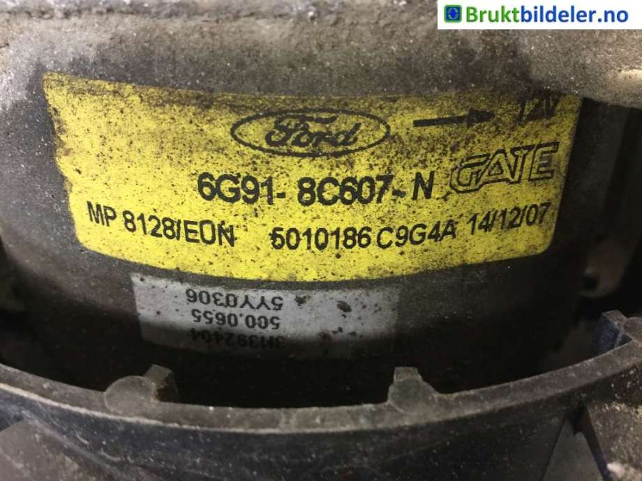Kjølevifte til Volvo S80 2006-2013 (Type II, Fase 1)  (VOLVO|6G918C607P|6010186 C9G4A|)