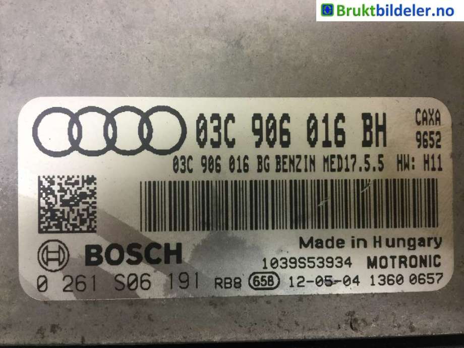 Styreenhet motor til Audi A1 2010-2014 (Type I, Fase 1)  (AUDI|03C 906 016 BH|)