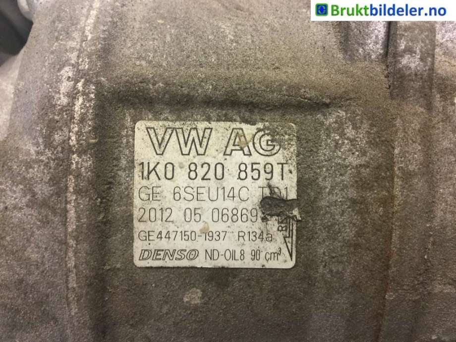 Aircondition kompressor til Audi A1 2010-2014 (Type I, Fase 1) (AUDI|1K0 820 859 T|)