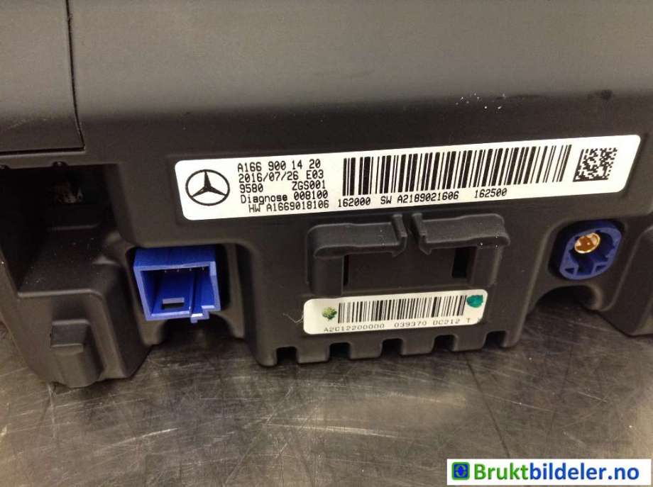 Instrument kjørecomputer til Mercedes B-Klasse 2011-2018 (W246) (W246) (MERCEDES|A 166 900 14 20|A2C12200000|)