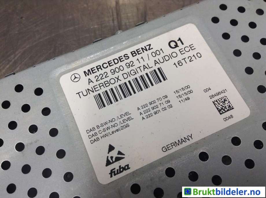 Styreenhet DAB til Mercedes B-Klasse 2011-2018 (W246) (W246) (MERCEDES|A 222 900 92 11|)
