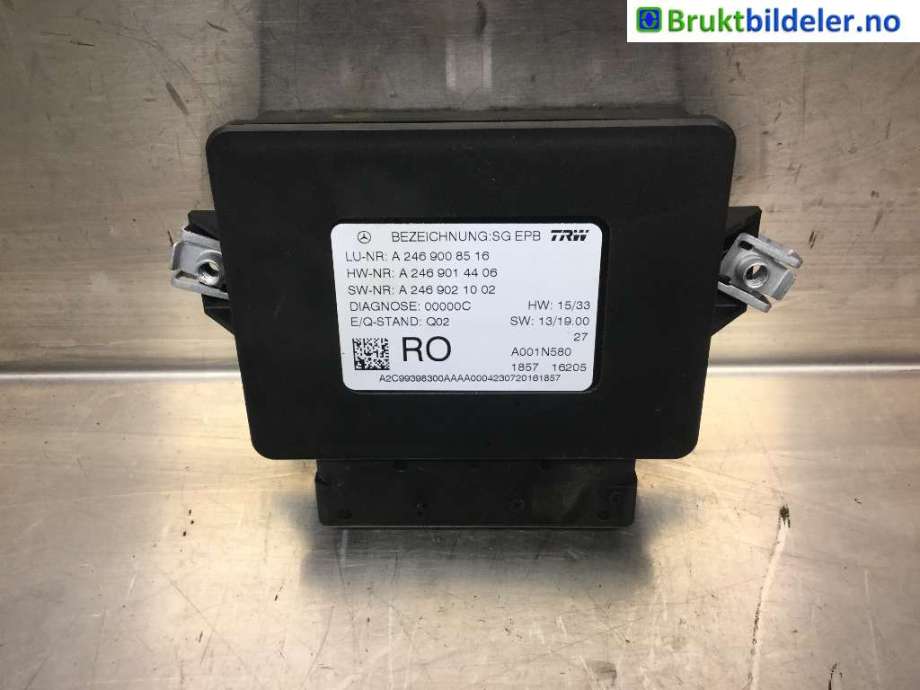 Styreenhet elektrisk parkbrems (EPB - Electric Parking Brake) til Mercedes B-Klasse, 2011-2018 (W246) (W246) (MERCEDES|A 242 900 06 01)