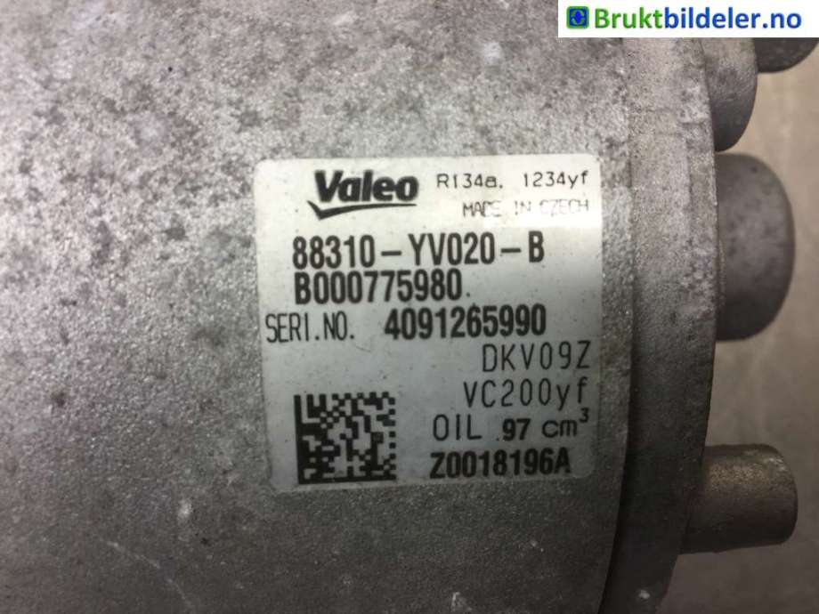 Aircondition kompressor til Citroën C1 2014-->> (Type II) (CITROEN||88310-YV020-B)