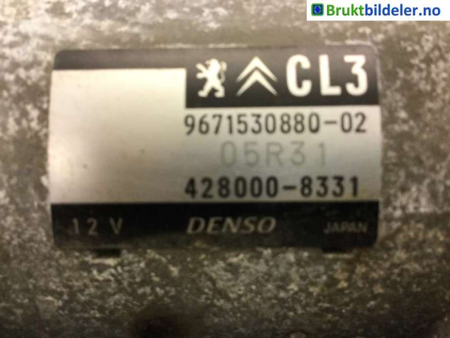 Starter til Citroën C1 2014-->> (Type II)  (CITROEN|9871530880-02|)