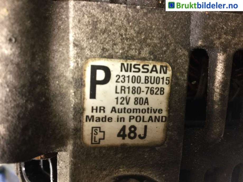 Dynamo til Nissan Primera 2002-2007 (P12) (P12) (NISSAN|23100- BU015|)