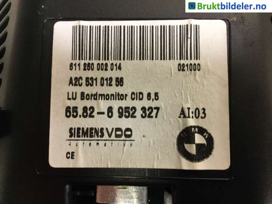 Instrumentpanel til BMW 5-Serie 2003-2010 (E60/E61) (E60/E61) (BMW|65.82-6 952 327|)