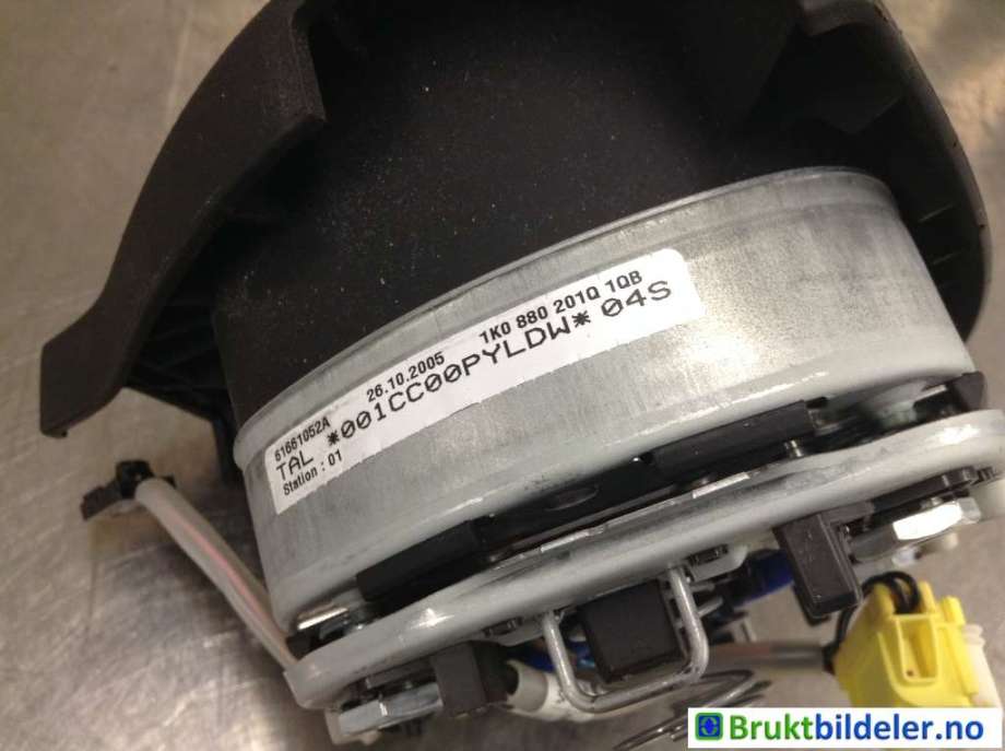 Airbag rattpute til VW Golf V, Combi 2003-2008  (1K0 880 201 Q|)