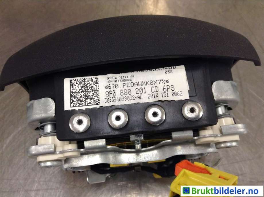 Airbag rattpute til Audi A3 2009-2012 (Type II, Fase 2)  (AUDI|8P0 880 201 CD|)