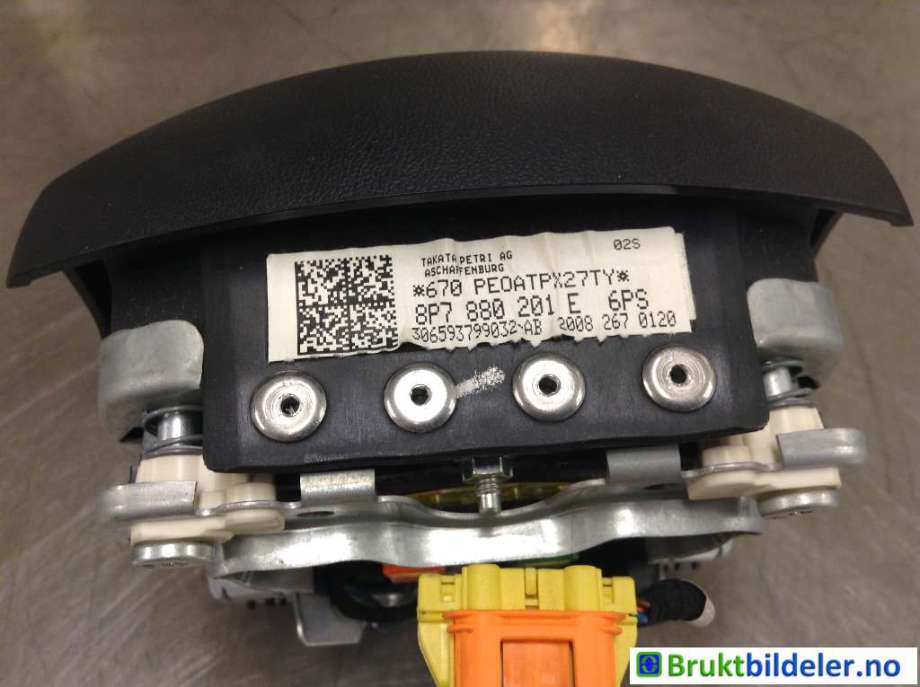 Airbag rattpute til Audi A3 2009-2012 (Type II, Fase 2)  (AUDI|8P7 880 201 E|)