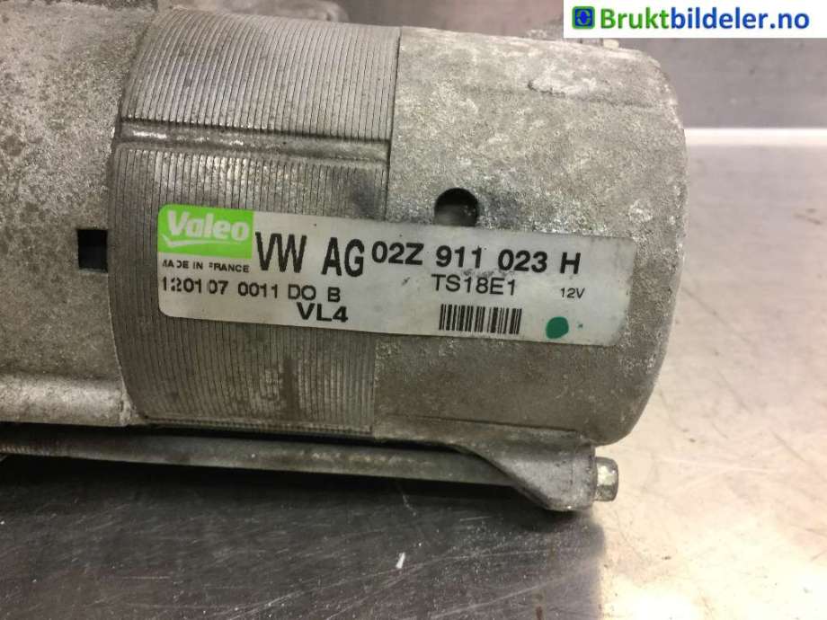 Starter diesel til VW Touran 2007-2010 (Type I, Fase 2)  (VOLKSWAGEN|02Z 911 023 H|TS18E1|)