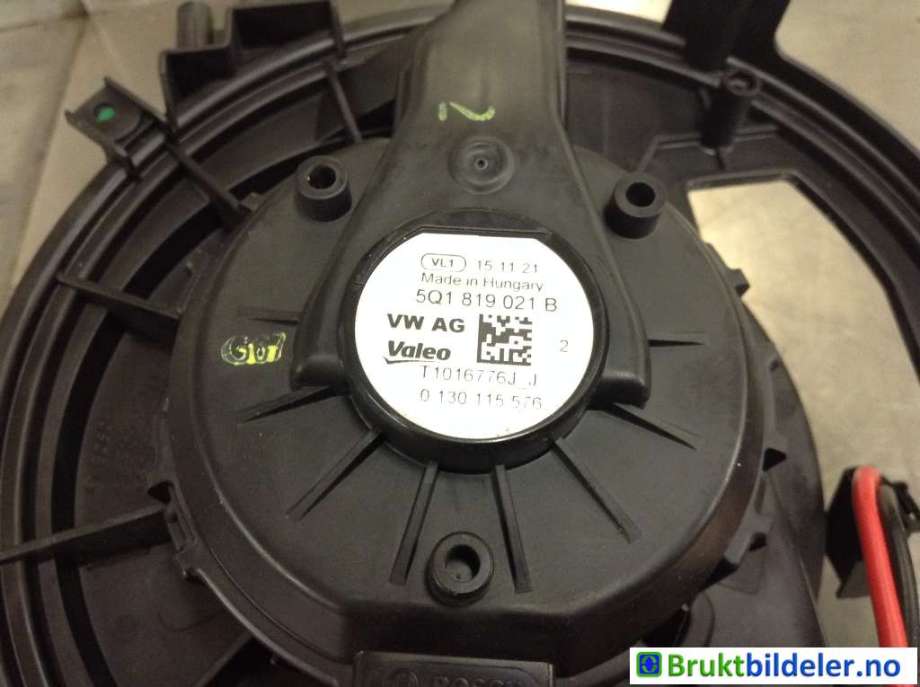 Varmeapparat motor til VW e-Golf 2014-2017 (Fase 1)  (VOLKSWAGEN|5Q1 819 021 B|T1016776J-J|0 130 115 576)