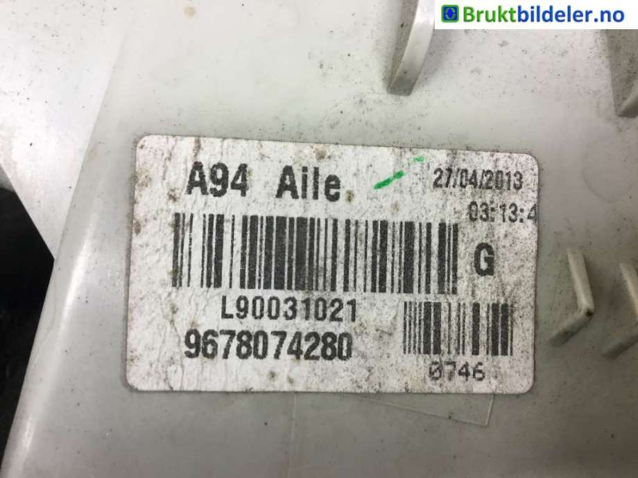 Baklykt venstre til Peugeot 2008 2013-2019 (Type I)  (PEUGEOT|9678074280|)