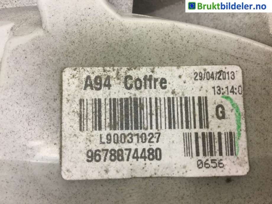 Baklykt venstre indre til Peugeot 2008 2013-2019 (Type I)  (PEUGEOT|9678074480|)