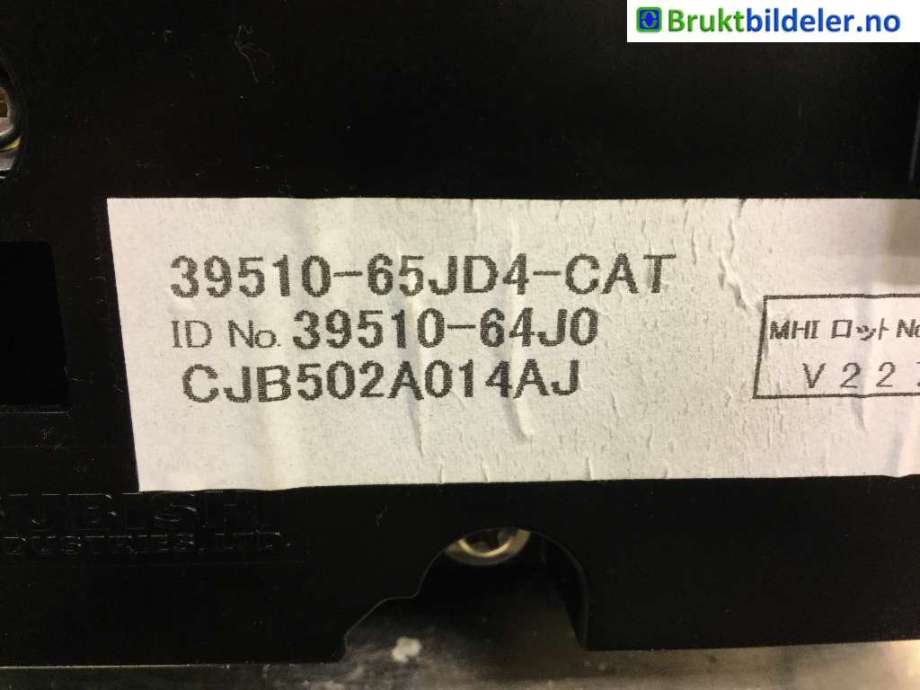 Varmeapparat betjening til Suzuki Grand Vitara 2005-2015 (Type III) (SUZUKI|39510-64J0|39510-65JD3-CAT|)